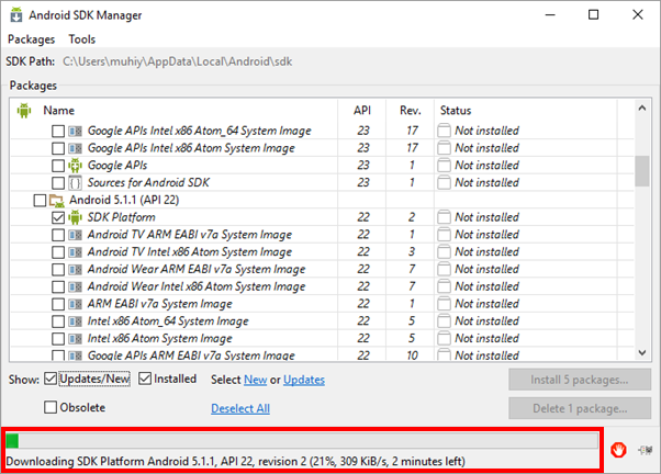 Install IDE Android Studio dan Package SDK