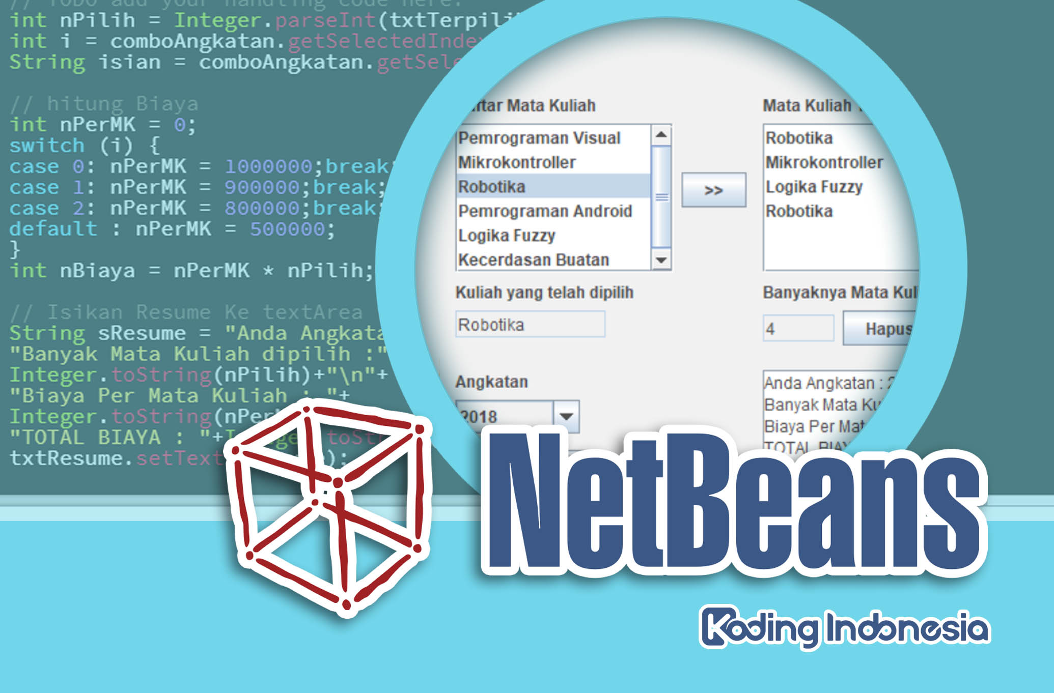 Belajar Pemrograman Visual Java Menggunakan NetBeans – Bagian 3