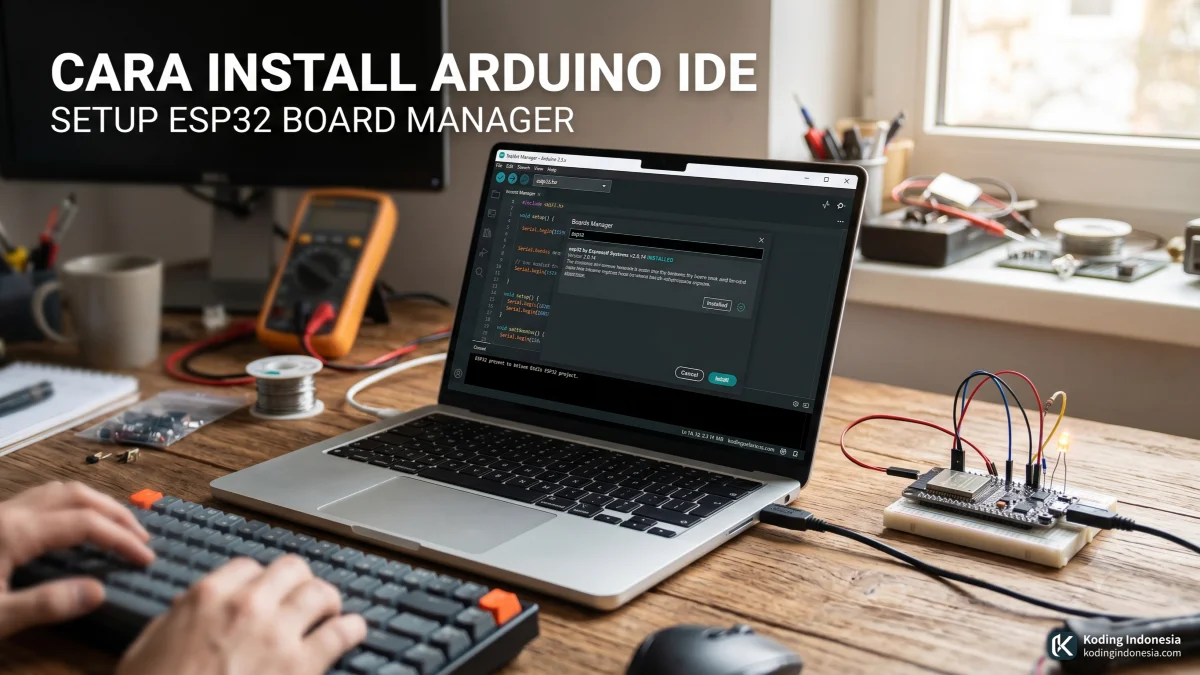 Cara Install Arduino IDE dan Setup ESP32 Board Manager