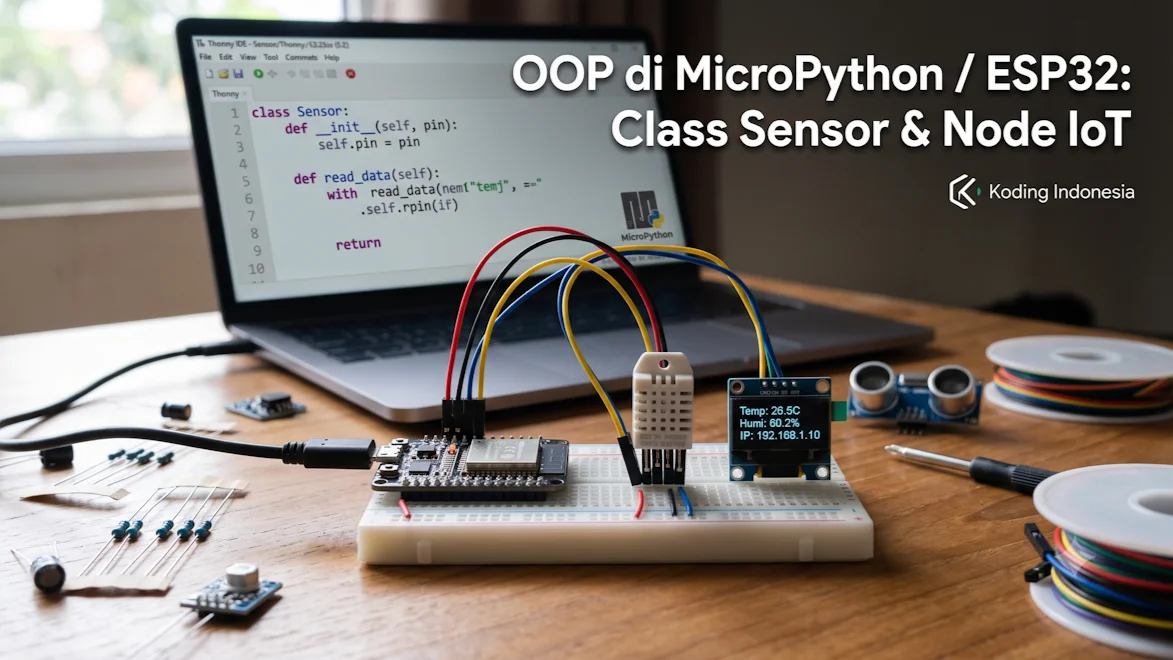 OOP di MicroPython / ESP32: Class Sensor & Node IoT
