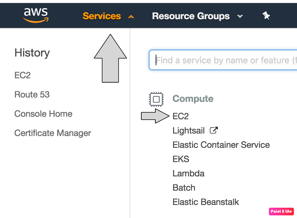 aws management console ec2